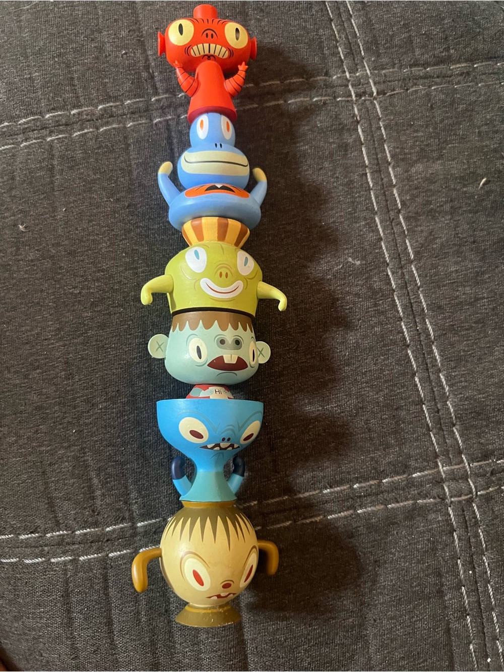 2003 Tim Biskup x KidRobot Stack Pack vinyl figures.